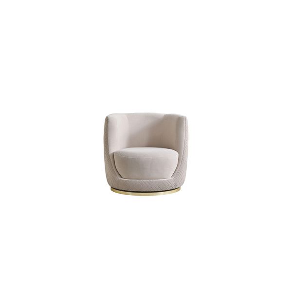 Poltrona Da Salotto Beige Mobili Imbottiti Di Design Elegante Salotto Monoposto-image