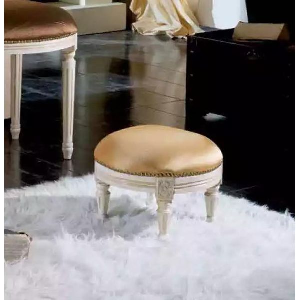 Design Imbottitura Tessuto Sgabello Sedute Mobili Sgabello Imbottito Panca Designer Nuovo-image