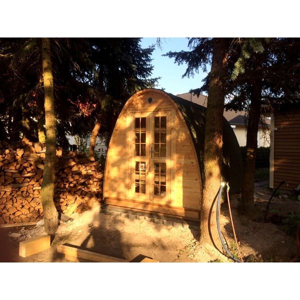 Sauna Sauna In Legno Sauna All'aperto Sauna In Legno Da Giardino Sauna In Legno 2,40X3,50 Woodpro-image