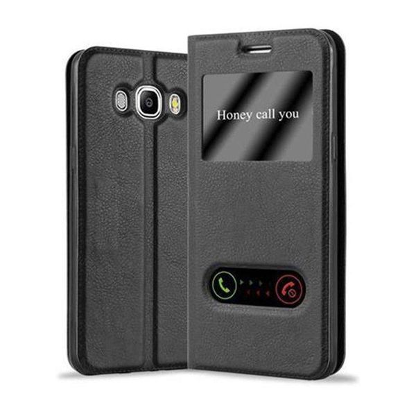 Cadorabo Custodia Protettiva Per Samsung Galaxy J7 2016 Cover In Nero Custodia Del Telefono Cellulare Custodia A Libro Cover Case-image