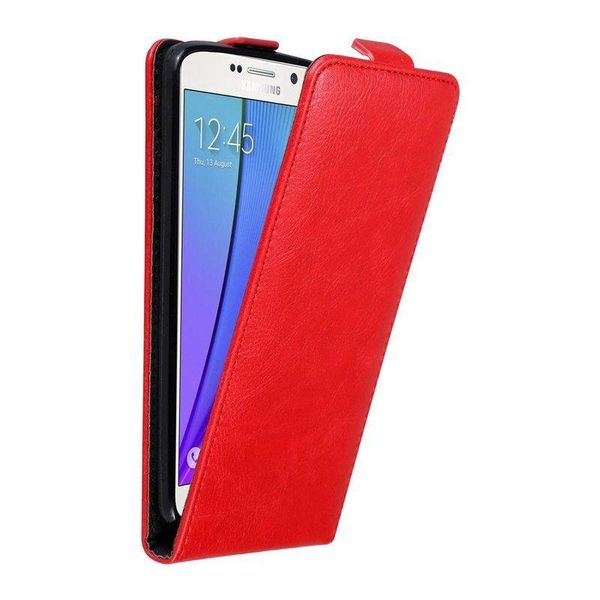Cadorabo Cover Per Samsung Galaxy Note 5 Cover Protettiva In Rosso Flip Case Custodia Del Telefono Cellulare Cover-image