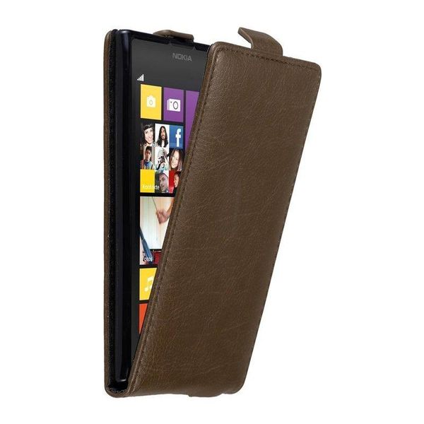 Cadorabo Cover Per Nokia Lumia 1020 Cover Protettiva In Marrone Flip Case Custodia Per Telefono Cellulare Case Cover-image