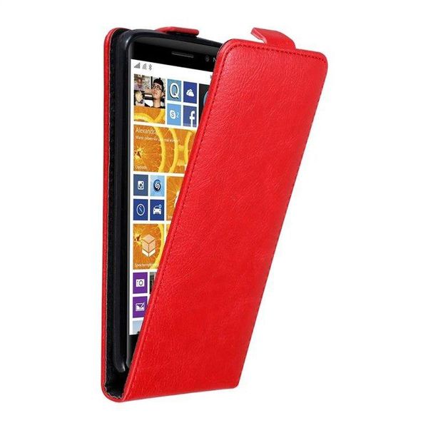 Cadorabo Cover Per Nokia Lumia 830 Cover Protettiva In Rosso Flip Case Custodia Del Telefono Cellulare Case Cover-image