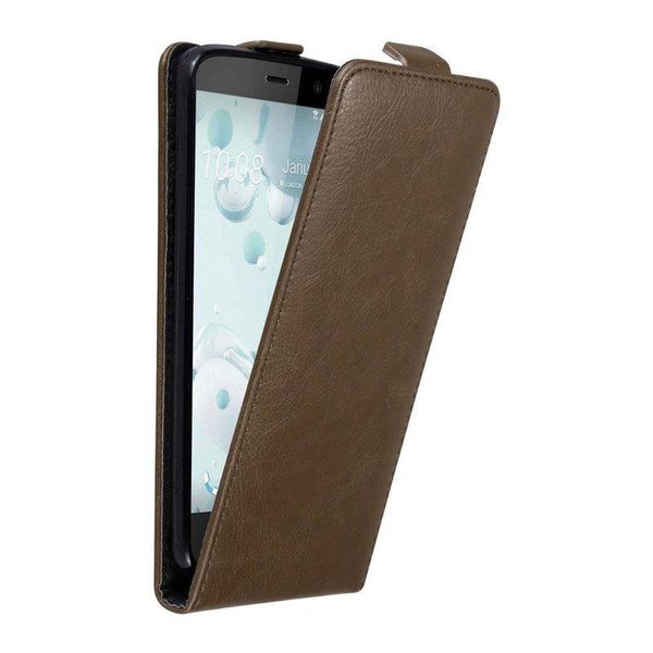 Cadorabo Cover Per Htc U Play Cover Protettiva In Marrone Custodia Flip Per Telefono Cellulare Custodia Cover-image