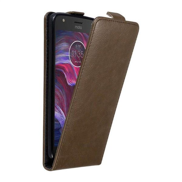 Custodia Cadorabo Per Motorola Moto X4 Cover Protettiva In Marrone Custodia Flip Per Telefono Cellulare Custodia Cover-image
