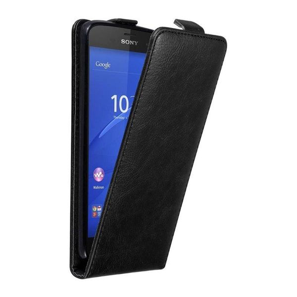Custodia Cadorabo Per Sony Xperia Z3 Compact Cover Protettiva In Nero Custodia Flip Per Telefono Cellulare Custodia Cover-image