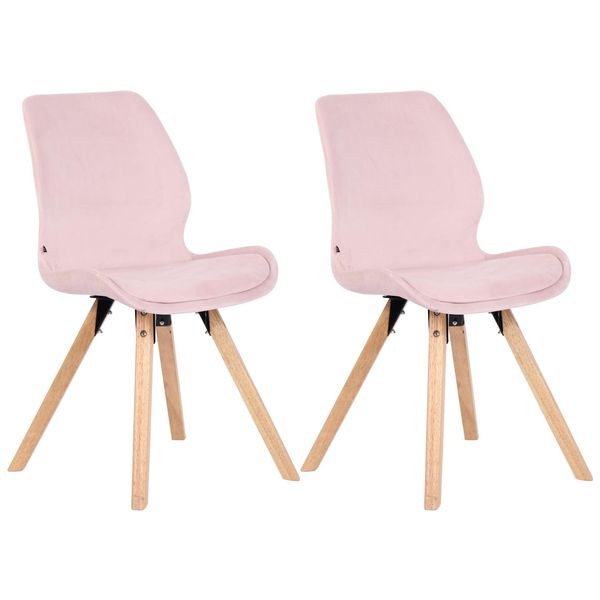 Clp Esszimmerstuhl 2Er Set Gepolstert Luna, Moderner Polsterstuhl Mit RüCkenlehne, Stabil Bis 136 Kg, KüChenstuhl FüR Esszimmer Und Wohnzimmer-image