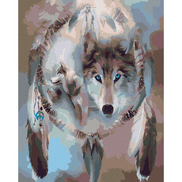 Dipinto Con Numeri - Wolfstalisman, 40X50 Cm, Senza Telaio-image