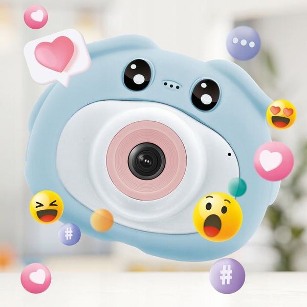 Maxlife Fotocamera Digitale Per Bambini Con Funzione Fotocamera MXKC-100 Fotocamera Bambini 3 Mpx 5 Giochi Da 3 4 5 6 Anni Regalo Fotocamera Kidizoom Blu-image
