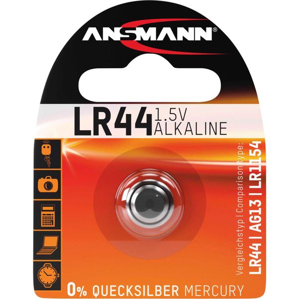 Ansmann - Batteria LR44 - Alcalina-image