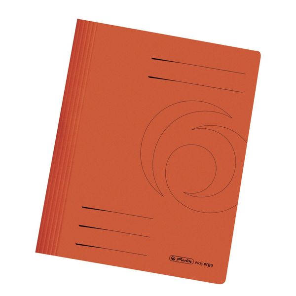Raccoglitore A Fogli Mobili Herlitz Easyorga, Din A4, Cartoncino Manila, Arancione-image