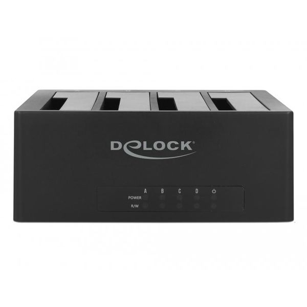 Delock Usb Type-C Docking Station Per 4 X Sata Hdd / Ssd - Alloggiamenti Per Hdd: 4 - 2,5" / 3,5"" Condivisi"-image