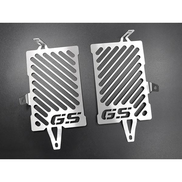 Copriradiatore Zieger Compatibile Con Bmw R 1200 Gs Lc Design Logo Argento-image