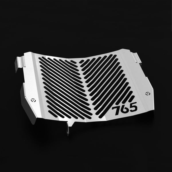 Coperchio Radiatore Zieger Compatibile Con Triumph Street Triple 765 R Logo Argento-image