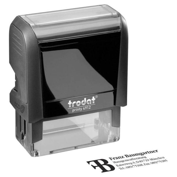 Trodat 4912N Grau Trodat Printy 4912 Mit Logo-image