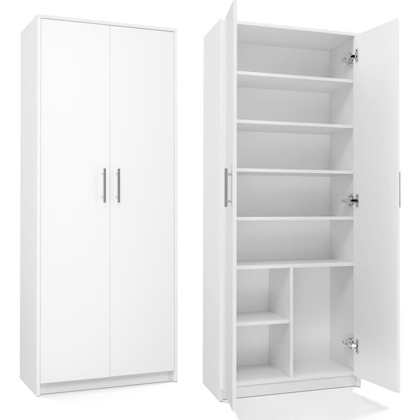 Scansia Per Ufficio Con Scaffali Rainer - Bianco Opaco-image