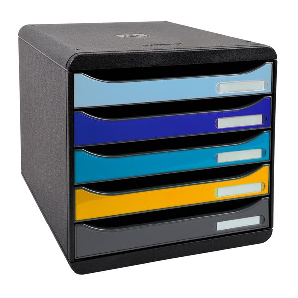Cassettiera Exacompta BIG-BOX Plus 3094202D 5 Cassetti Nero/Colore-image