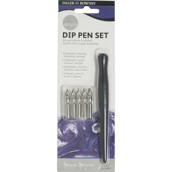 Daler Rowney Simply Calligraphy Set Nero 5 Pezzi-image