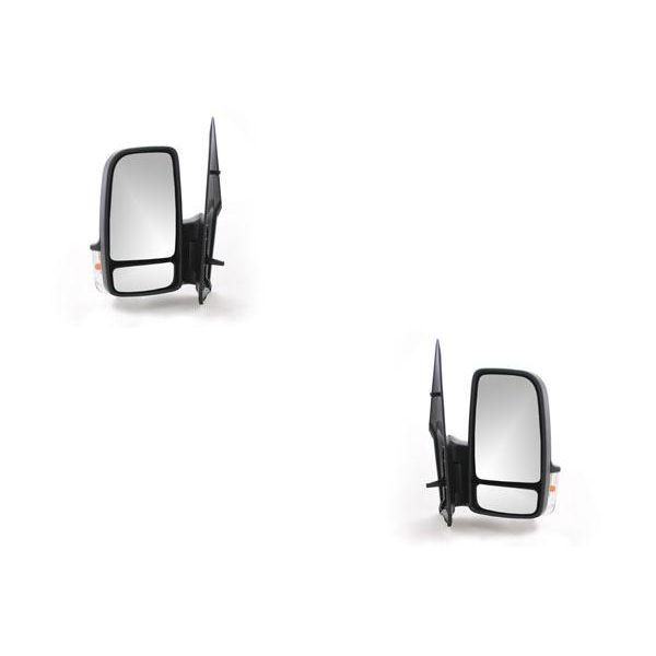 Johns, Set Specchietto Destro E Sinistro Nero Per Vw Crafter 2E 04/06-04/09 Nuovo A9068104816 2E1857501E 9068104816 0008111022 0018228920 002811-image