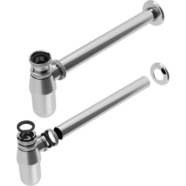 Lavabo Siphon Ottone Lavabo Cromo Rotondo 1-image