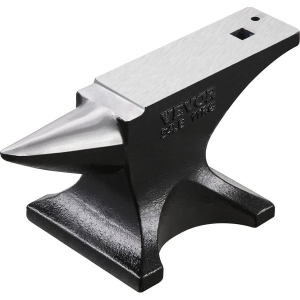 Vevor Incudine Ad Angolo Singolo, Robusta Incudine In Acciaio Fuso, 11,5 Kg, Robusta Incudine Ad Angolo Tondo Con Elevata Durezza E Base Stabile Per La Piegatura E La Formatura Di Torsioni Metalliche-image
