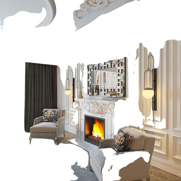 Specchio Decorativo Da Parete, Stile Moderno, Riflesso Nitido, Grigio Chiaro-image