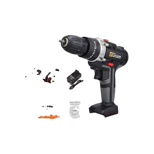 Avvitatore Portatile A Batteria, Coppia 25 Nm, Batteria Agli Ioni Di Litio Da 21 V, 2 Scatole Di Batterie-image