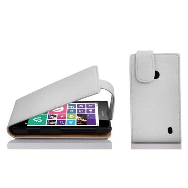 Cadorabo Custodia Protettiva Per Nokia Lumia 630 / 635 Cover In Bianco Flip Case Custodia Per Cellulare Cover In Similcuoio-image