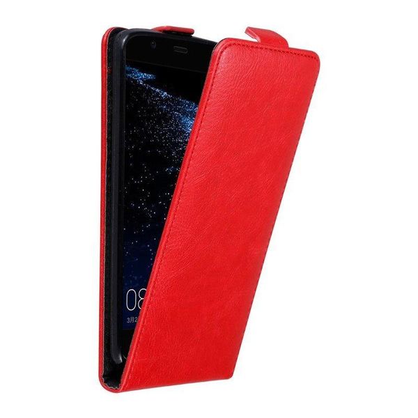 Custodia Cadorabo Per Huawei P10 Plus Custodia Protettiva In Rosso Custodia Per Cellulare Flip Case Cover-image