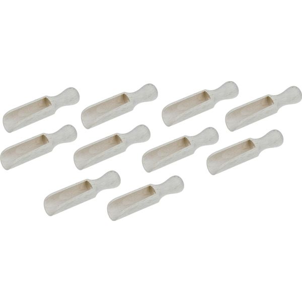 50X Cucchiaio Di Legno 7Cm Faggio Grezzo | Cucchiaio Per Spezie Piccolo Cucchiaio Per Decorazioni Naturali-image
