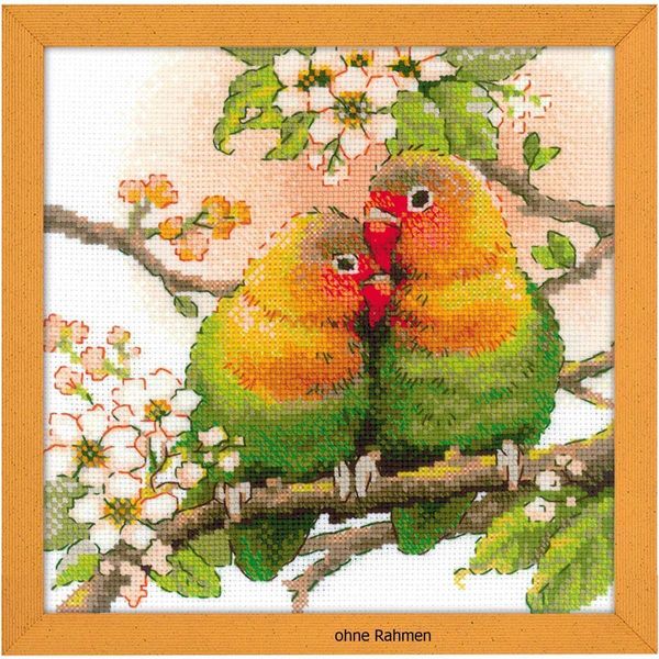 Kit Punto Croce Riolis "Piccioncini"", Schema Di Conteggio"-image