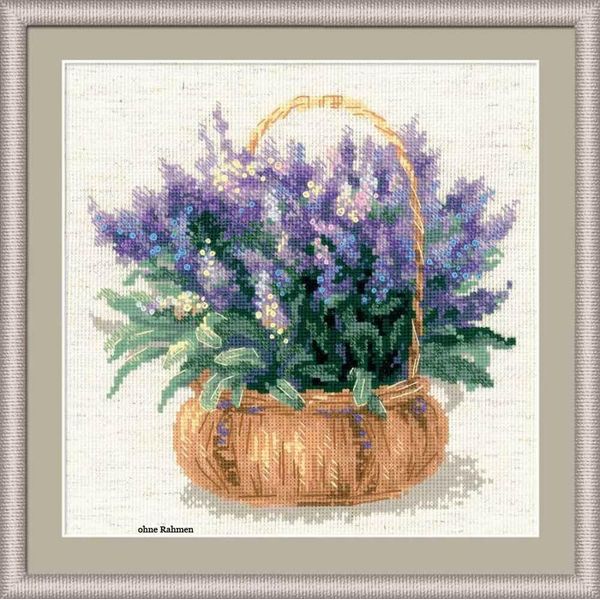 Set Per Punto Croce Riolis "Lavanda Francese"", Schema Contato"-image