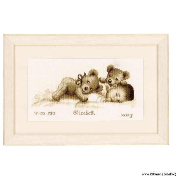 Kit Di Ricamo Vervaco, Contando Il Modello "Dormire Bambino Dormire..."""-image