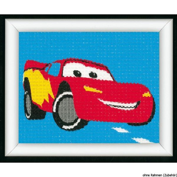 Kit Di Ricamo Vervaco "Saetta Mcqueen"", Disegno Di Ricamo Disegnato"-image