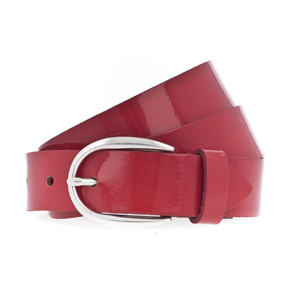 Vanzetti Pelle Cintura The Power Of Patent Leather 30Mm Lackleather Belt W110 Ruby Red Rosso-image