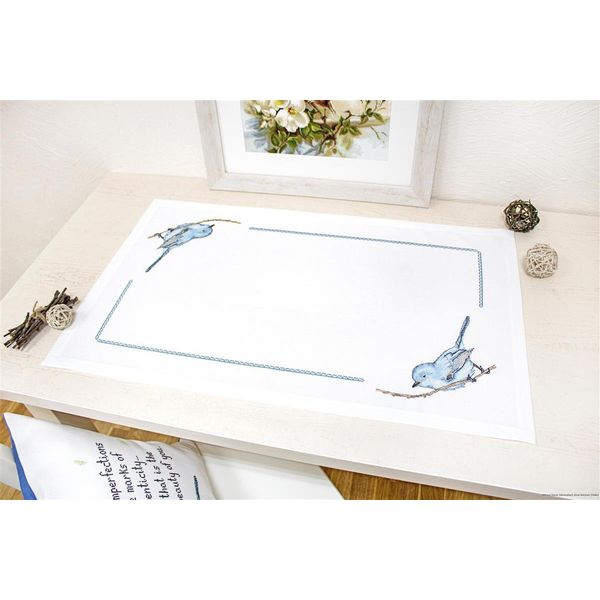 Modello Fuori Produzione Luca-S Set Di Runner A Punto Croce "Songbird"", Schema Contato, 75X46Cm"-image
