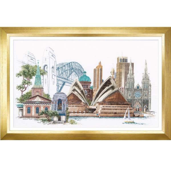 Thea Gouverneur Kit Punto Croce "Sydney Aida"", 79X50Cm"-image