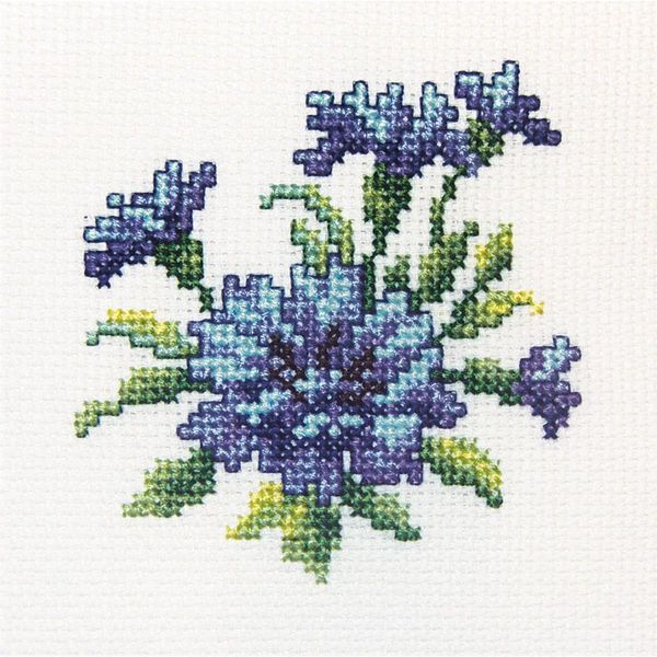 Rto Set Punto Croce "Fiordaliso"" H246, Motivo Di Conteggio, 10X10 Cm"-image