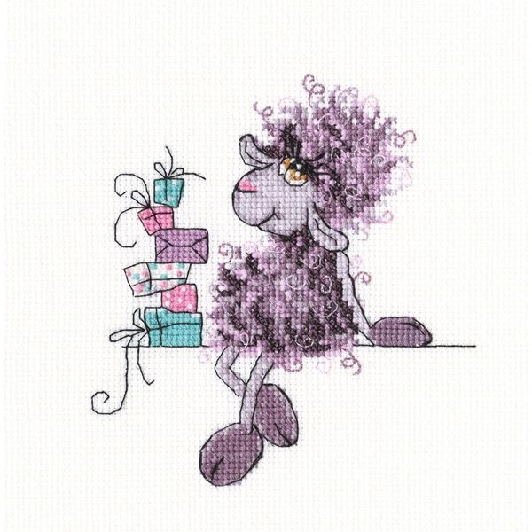 Rto Set Punto Croce "Ti Auguro Il Meglio"" C241, Motivo Di Conteggio, 13X14 Cm"-image
