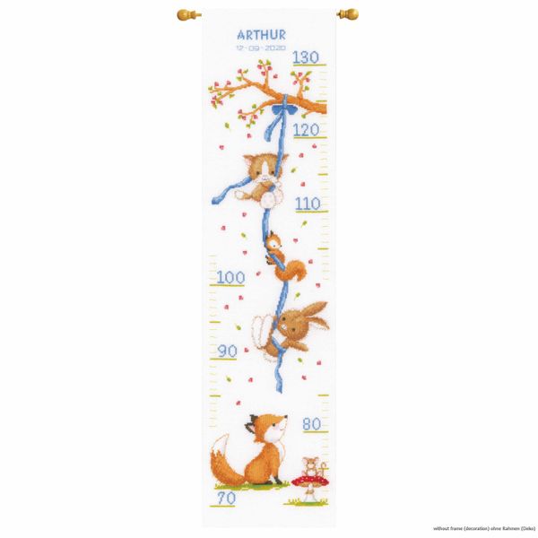 Vervaco Set Punto Croce "Happy Forest Animals I"", Schema Di Conteggio"-image