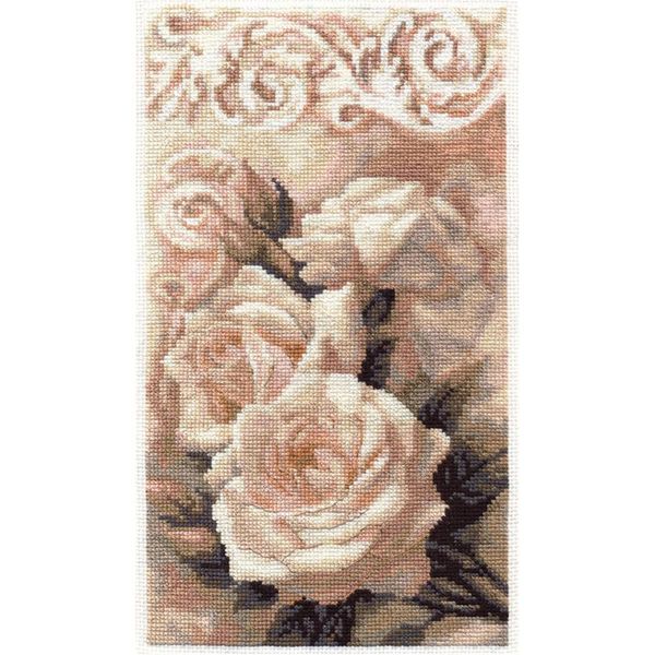 Set Punto Croce Panna "Romantic"" 14X25,5Cm, Motivo Di Conteggio"-image