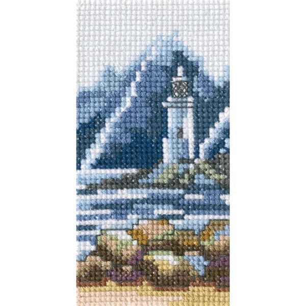 Rto Set Punto Croce "Lighthouse"" Eh368, Schema Di Conteggio, 5,5X10,5 Cm"-image