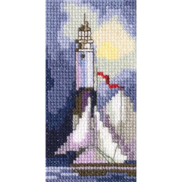 Rto Set Punto Croce "Lighthouse"" Eh354, Schema Di Conteggio, 5,5X10,5 Cm"-image