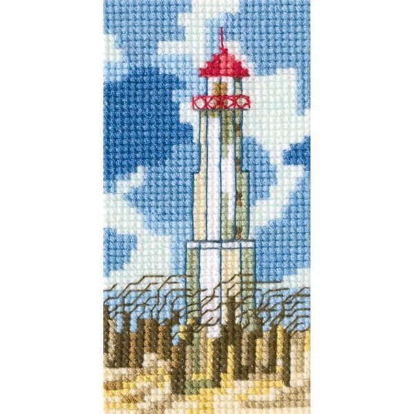 Set Per Punto Croce Rto "Lighthouse"" EH362, Schema Contato, 5,5X10,5 Cm"-image