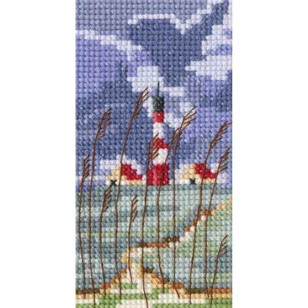 Rto Set Punto Croce "Lighthouse"" Eh355, Schema Di Conteggio, 5,5X10,5 Cm"-image