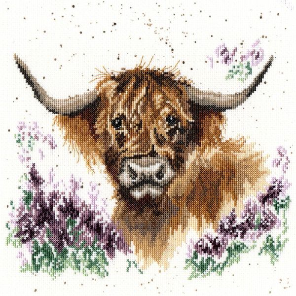 Bothy Threads Set Per Punto Croce "Highland Heathers"", 26X26 Cm, Xhd9, Schema A Punto Contato"-image