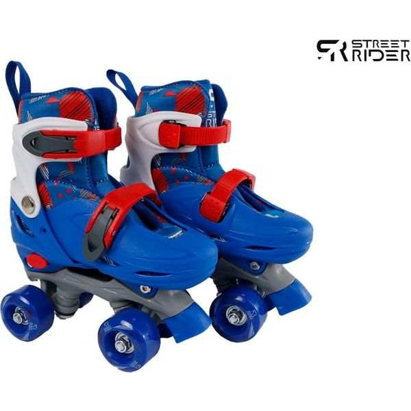 Pattini A Rotelle Street Rider Regolabili 31-34 Blu-image