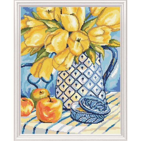 Set Per Punto Croce Rto "Stiilleben"" M502, Schema Contato, 27X35 Cm"-image