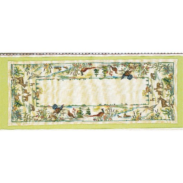 Eva Rosenstand Set Tovaglia A Punto Croce "Hunt 2"", Schema Di Conteggio, 34X88Cm"-image