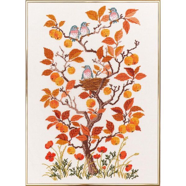 Eva Rosenstand Set Punto Croce "Autunno"", Schema Di Conteggio, 40X55Cm"-image